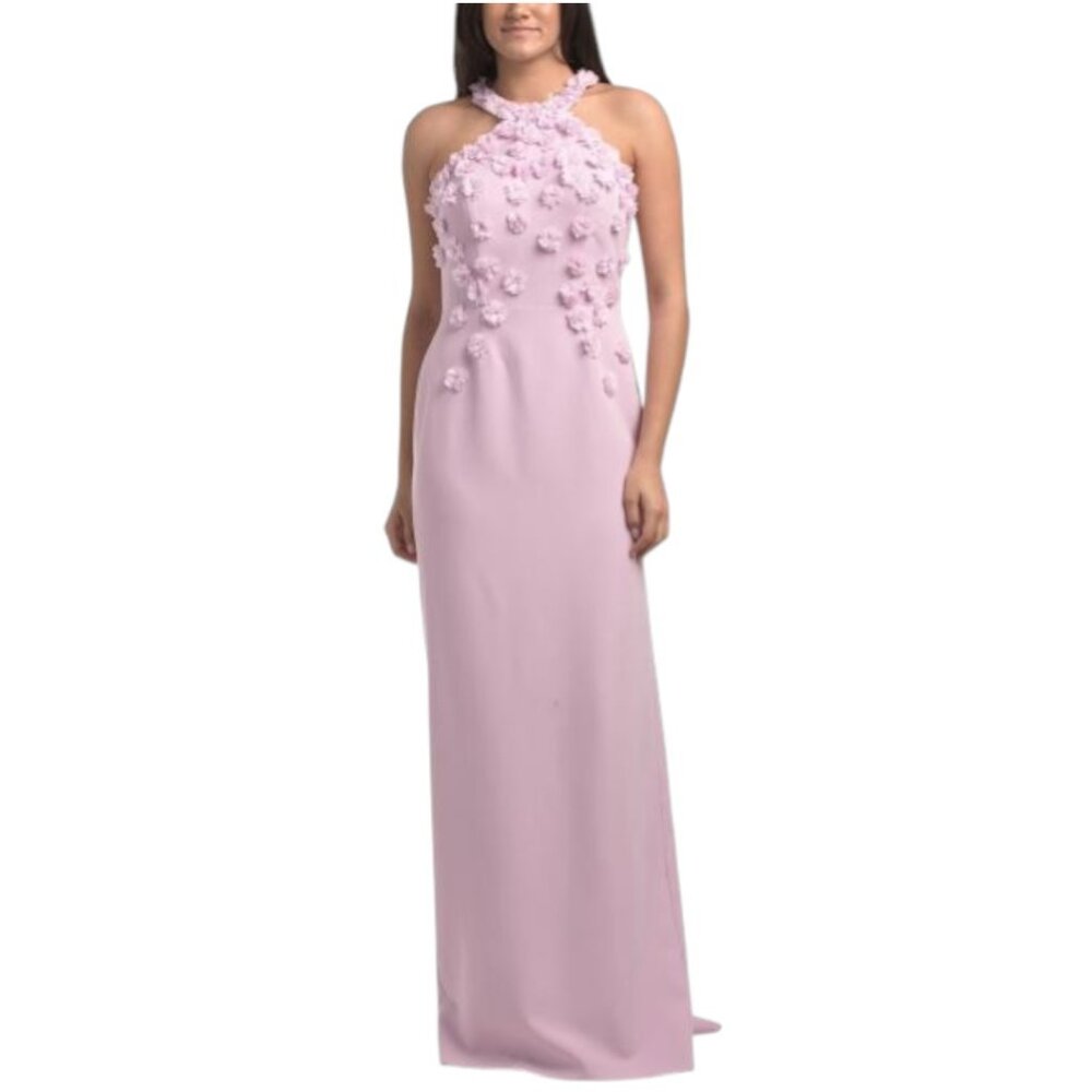 RENE BY RENE RUIZ Sleeveless 3d Floral Gown
